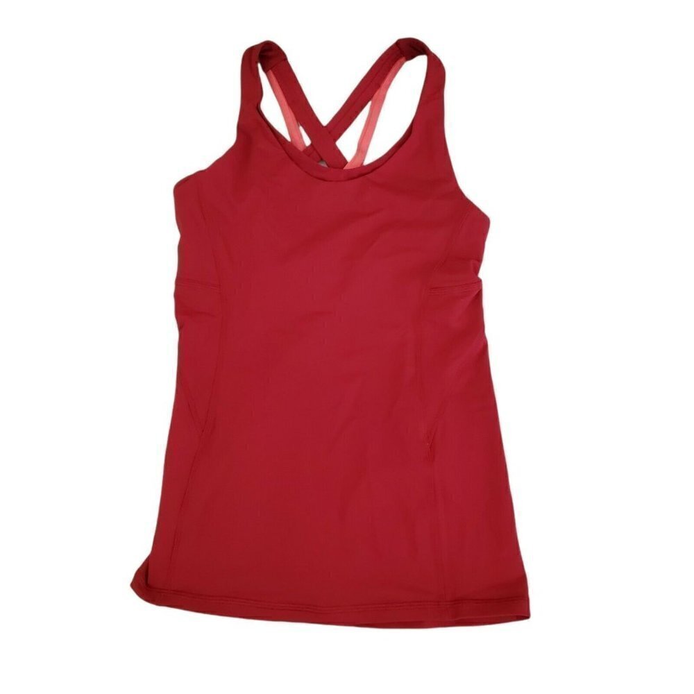 Lululemon Tank Top 4‎ Womens Red Pink Activewear Athleisure Active